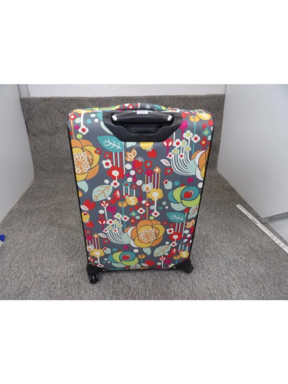 Lily Bloom Floral Spinner Carry-On Luggage Suitcase Expandable Travel Bag 25x16 - Picture 3 of 11